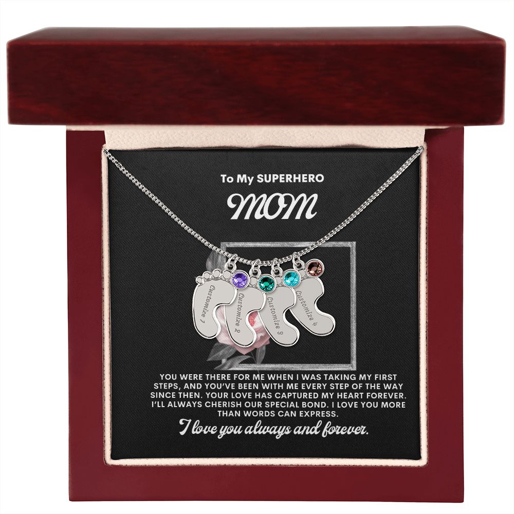 Necklace for Mom, Baby's Foot