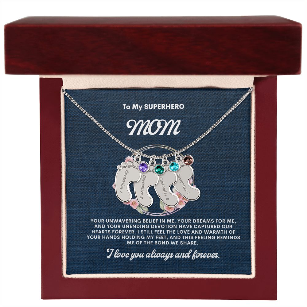 Necklace for Mom, Baby's Foot
