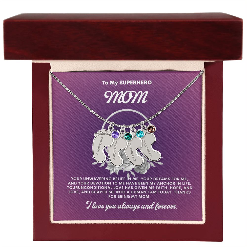 Necklace for Mom, Baby's Foot