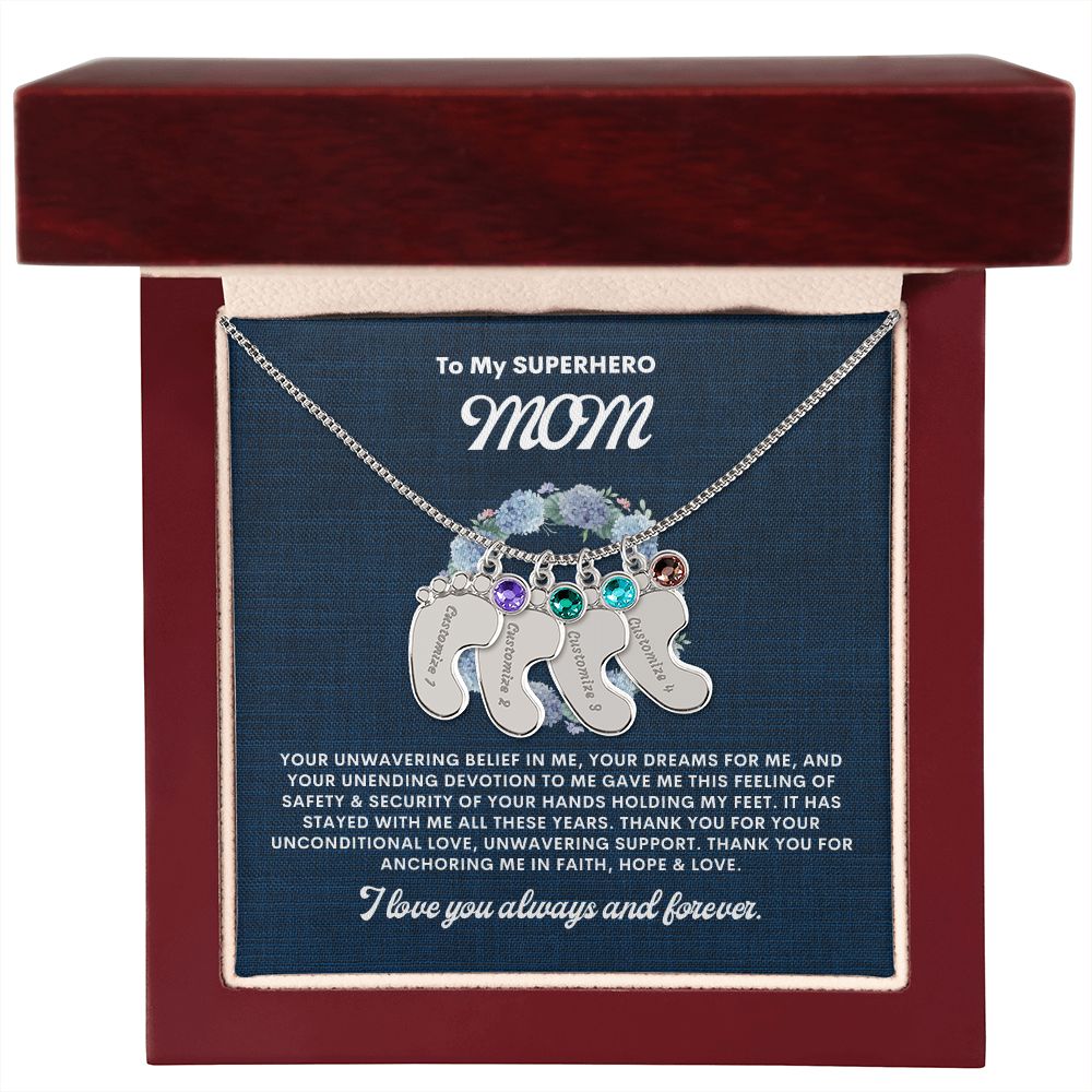 Necklace for Mom, Baby's Foot