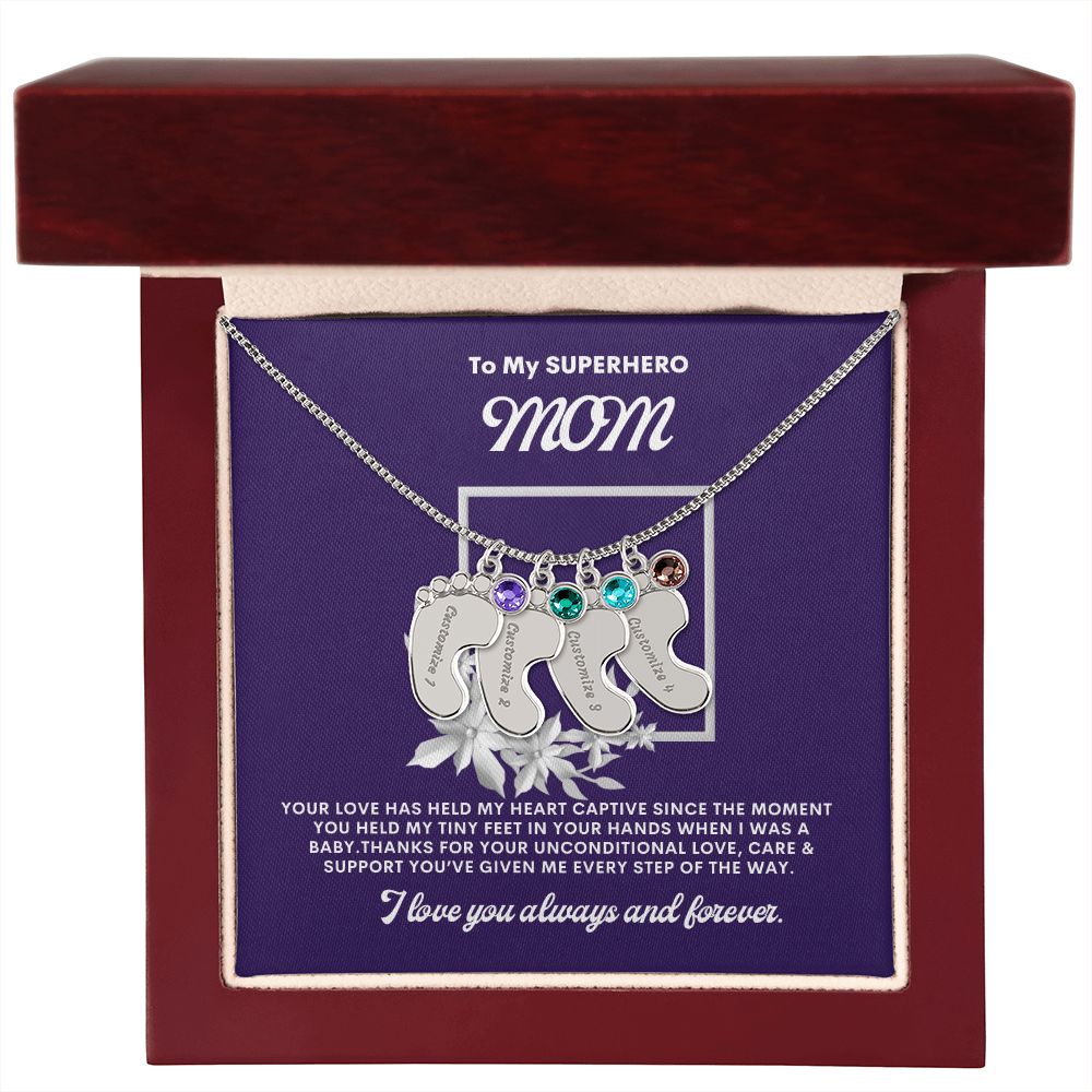 Necklace for Mom, Baby's Foot