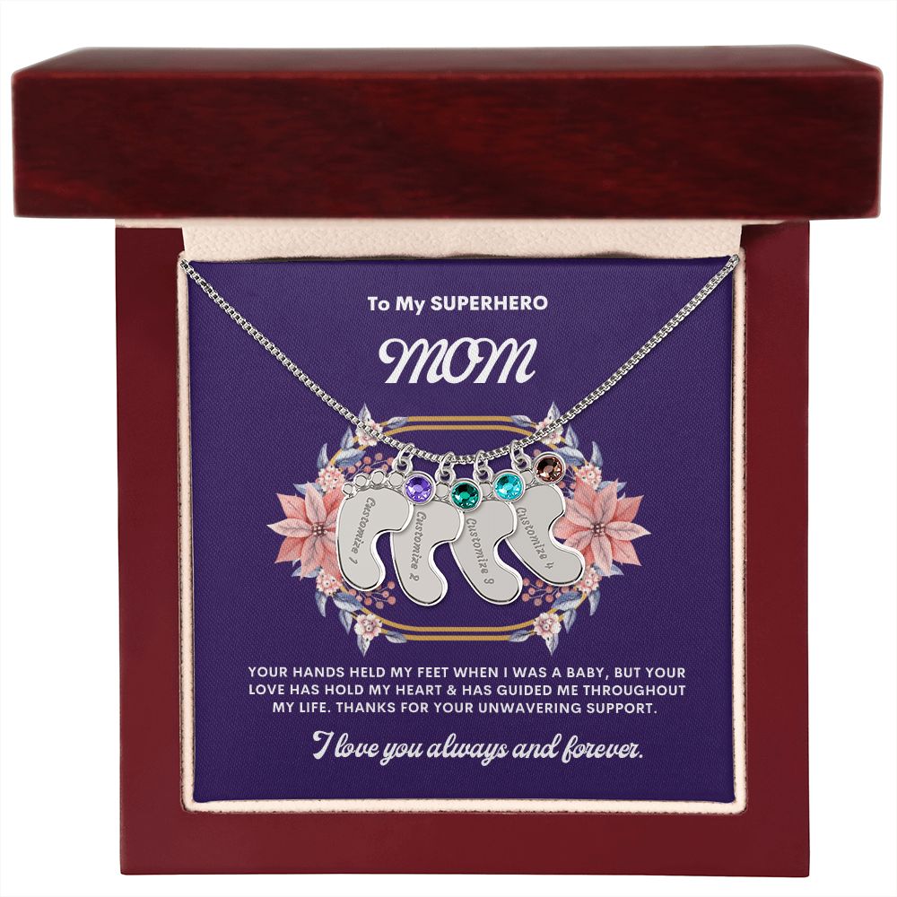 Necklace for Mom, Baby's Foot