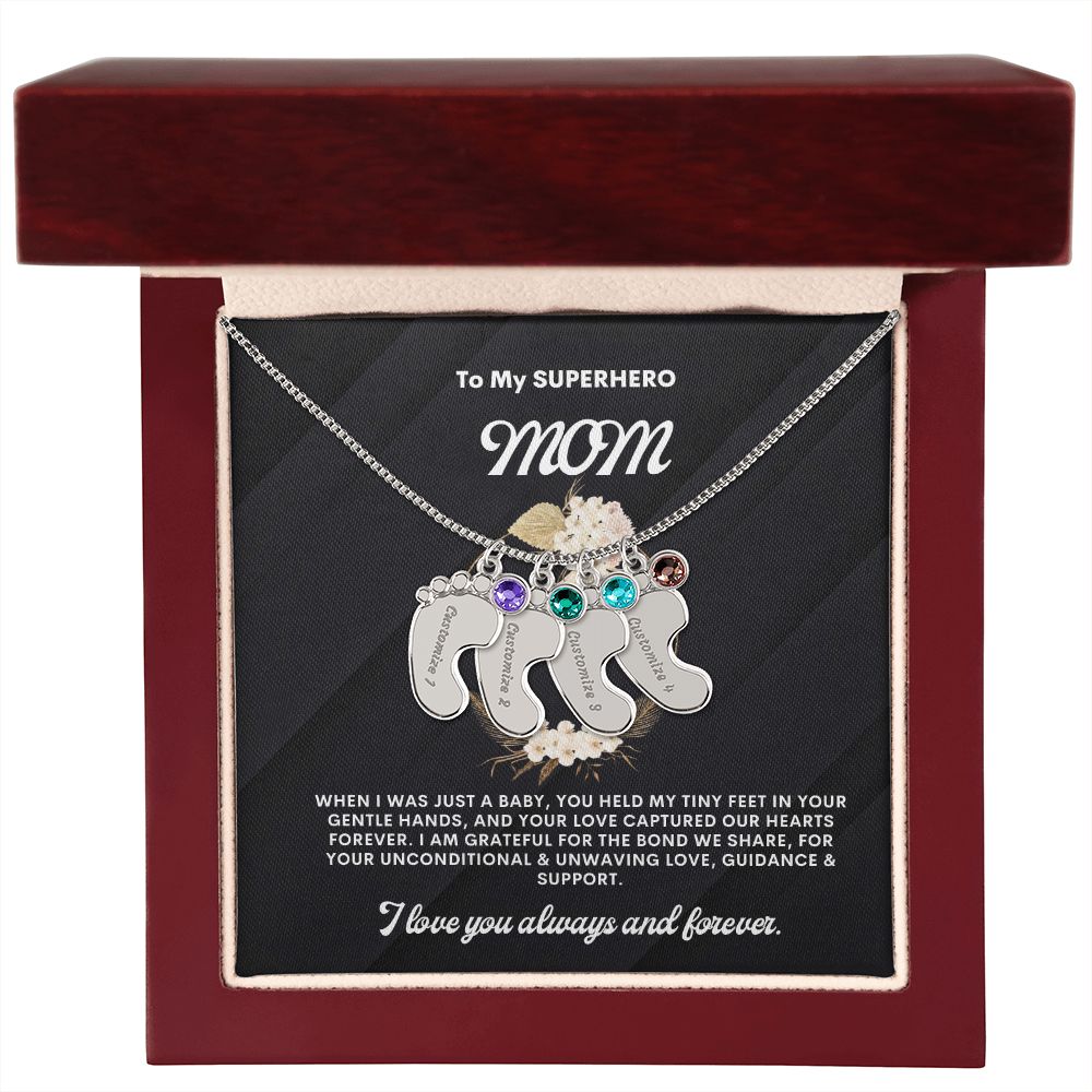 Necklace for Mom, Baby's Foot