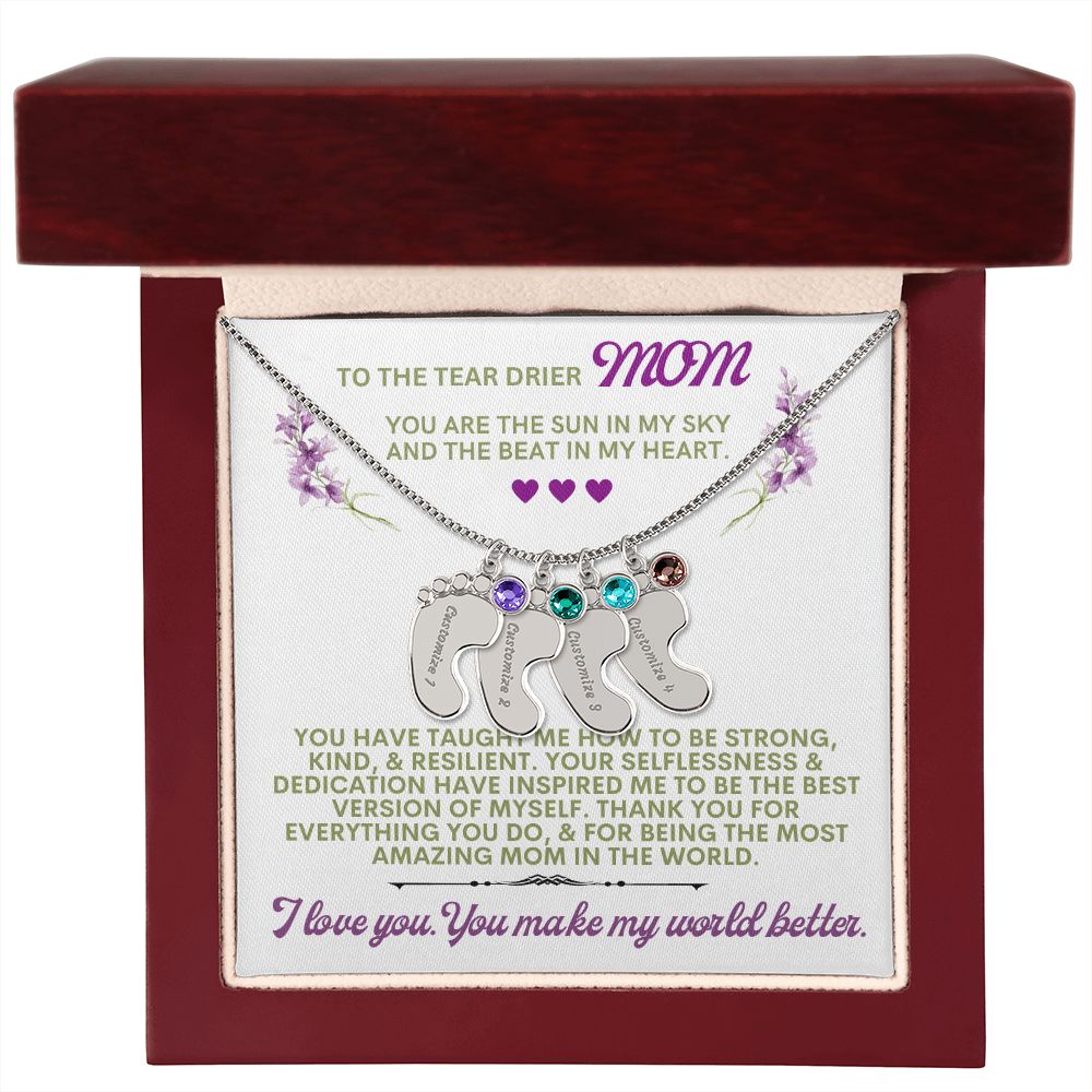 To my mom to thank her for everything.