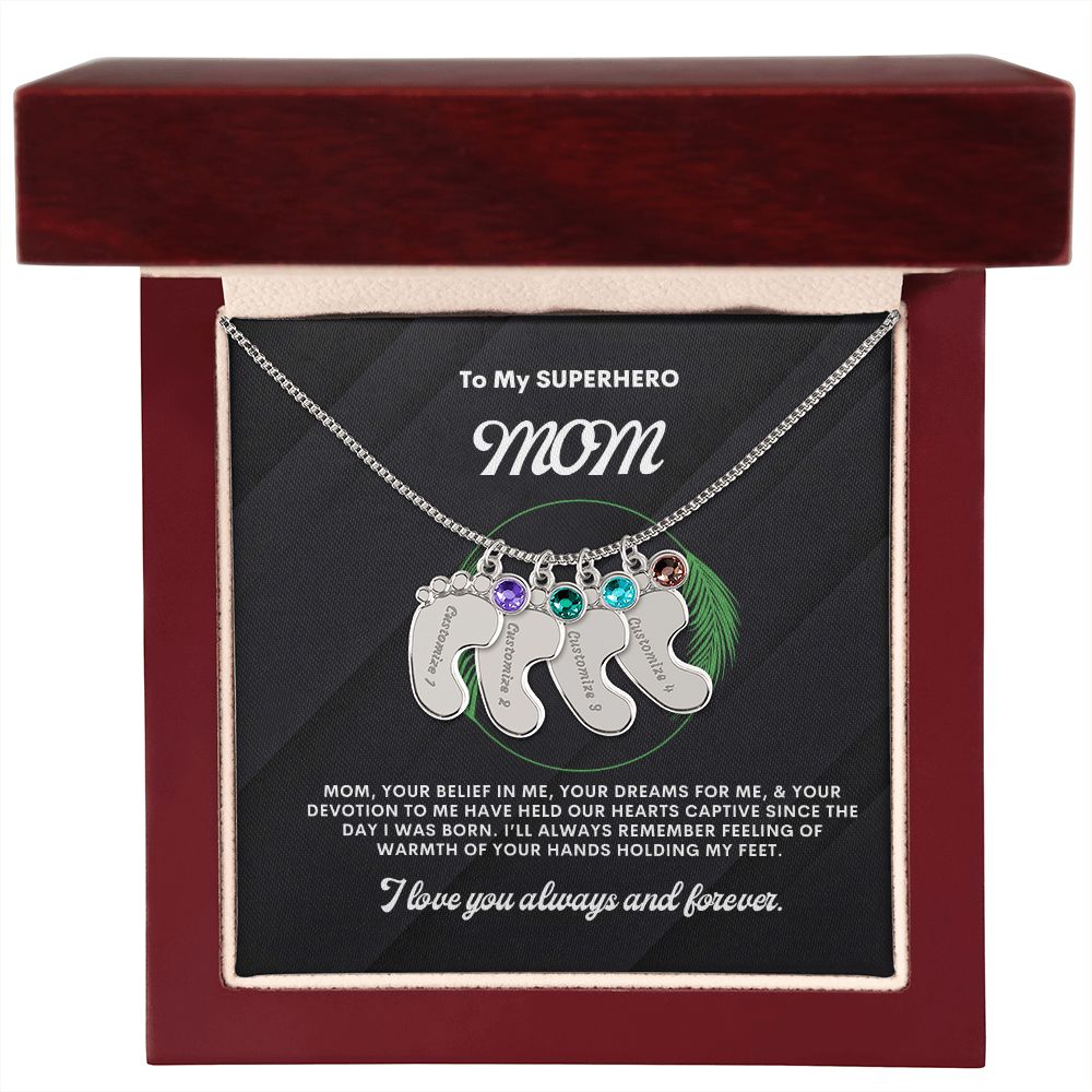 Necklace for Mom, Baby's Foot