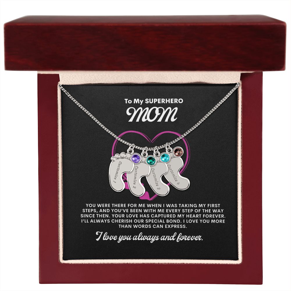 Necklace for Mom, Baby's Foot