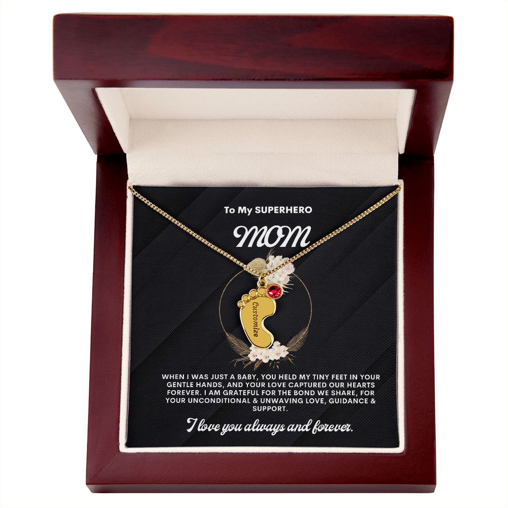 Necklace for Mom, Baby's Foot