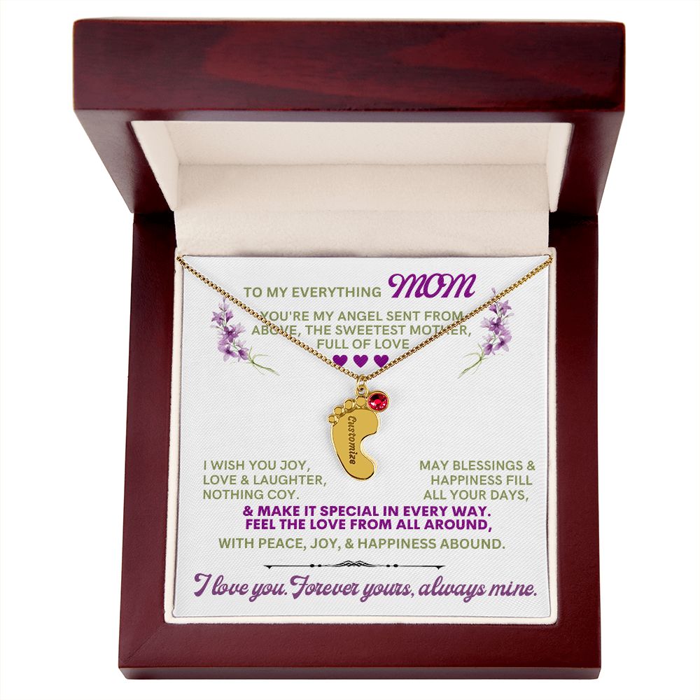 To my mom to thank her for everything.