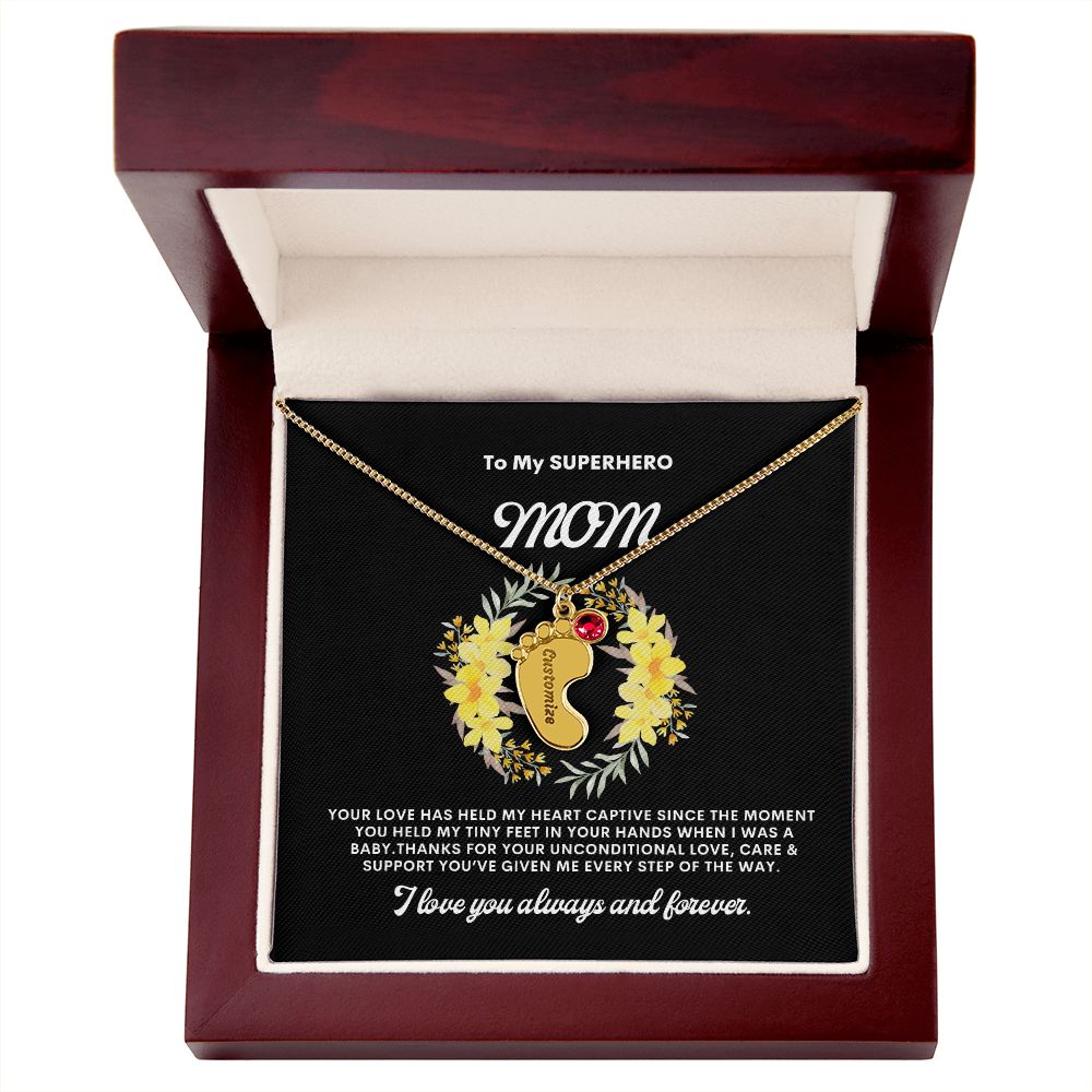 Necklace for Mom, Baby's Foot