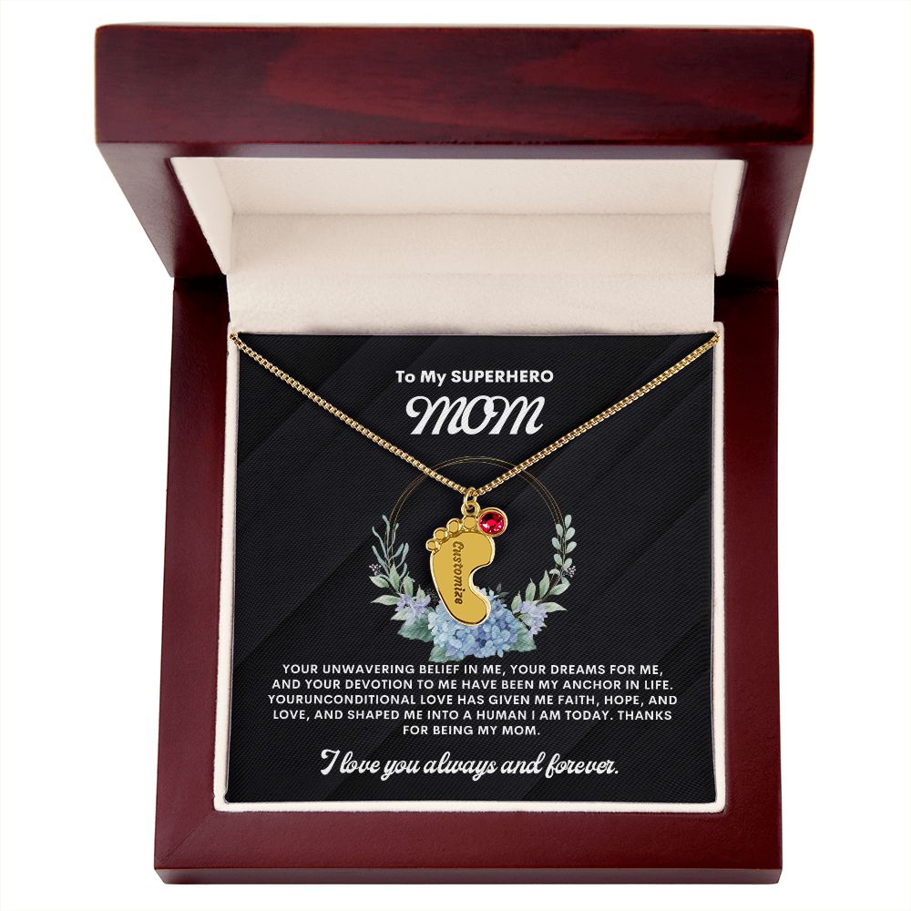 Necklace for Mom, Baby's Foot
