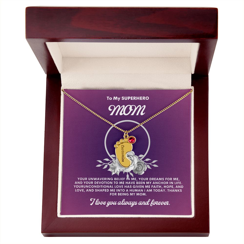 Necklace for Mom, Baby's Foot