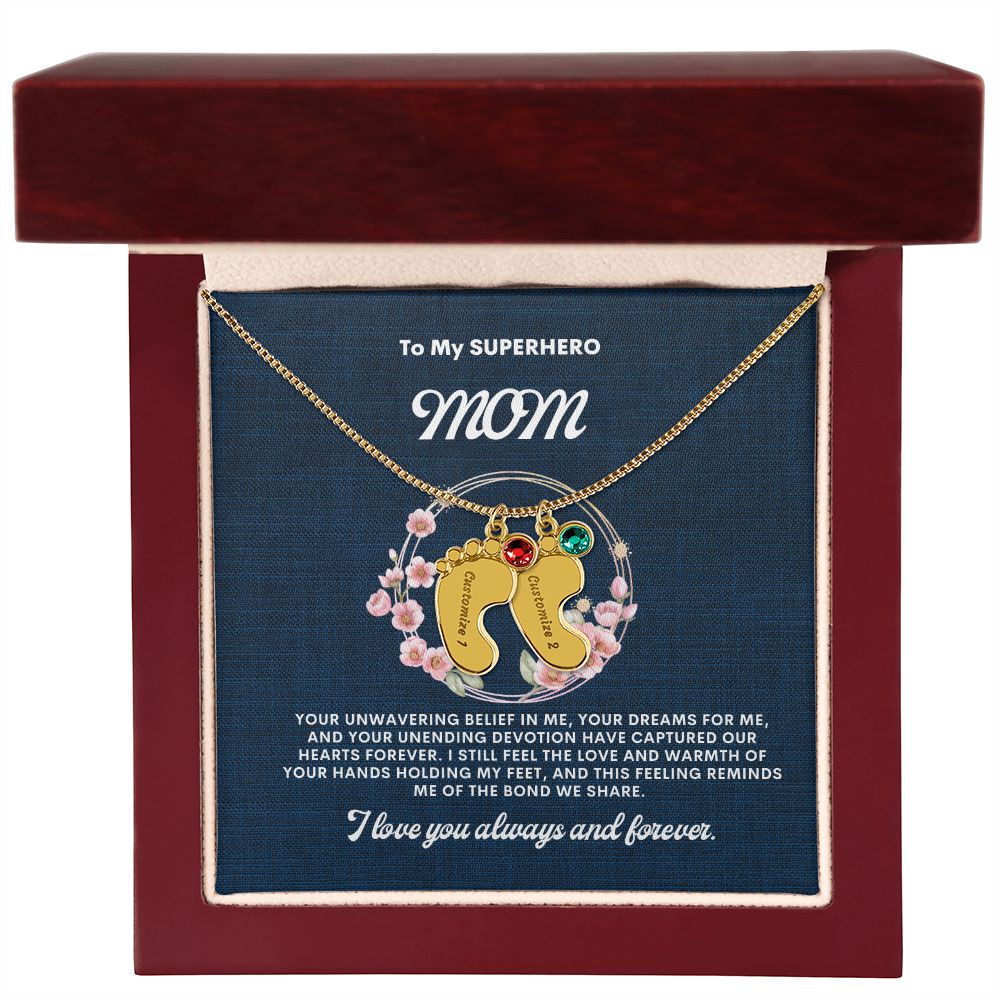 Necklace for Mom, Baby's Foot