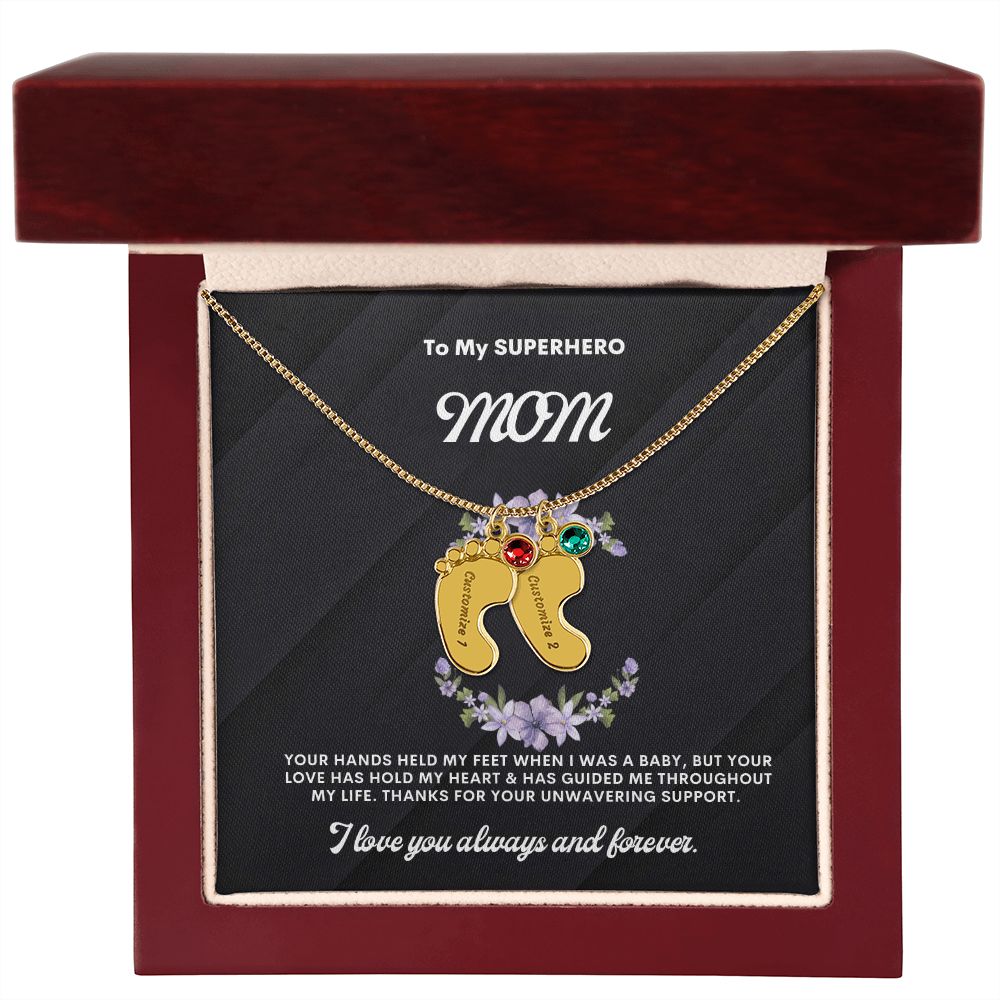 Necklace for Mom, Baby's Foot