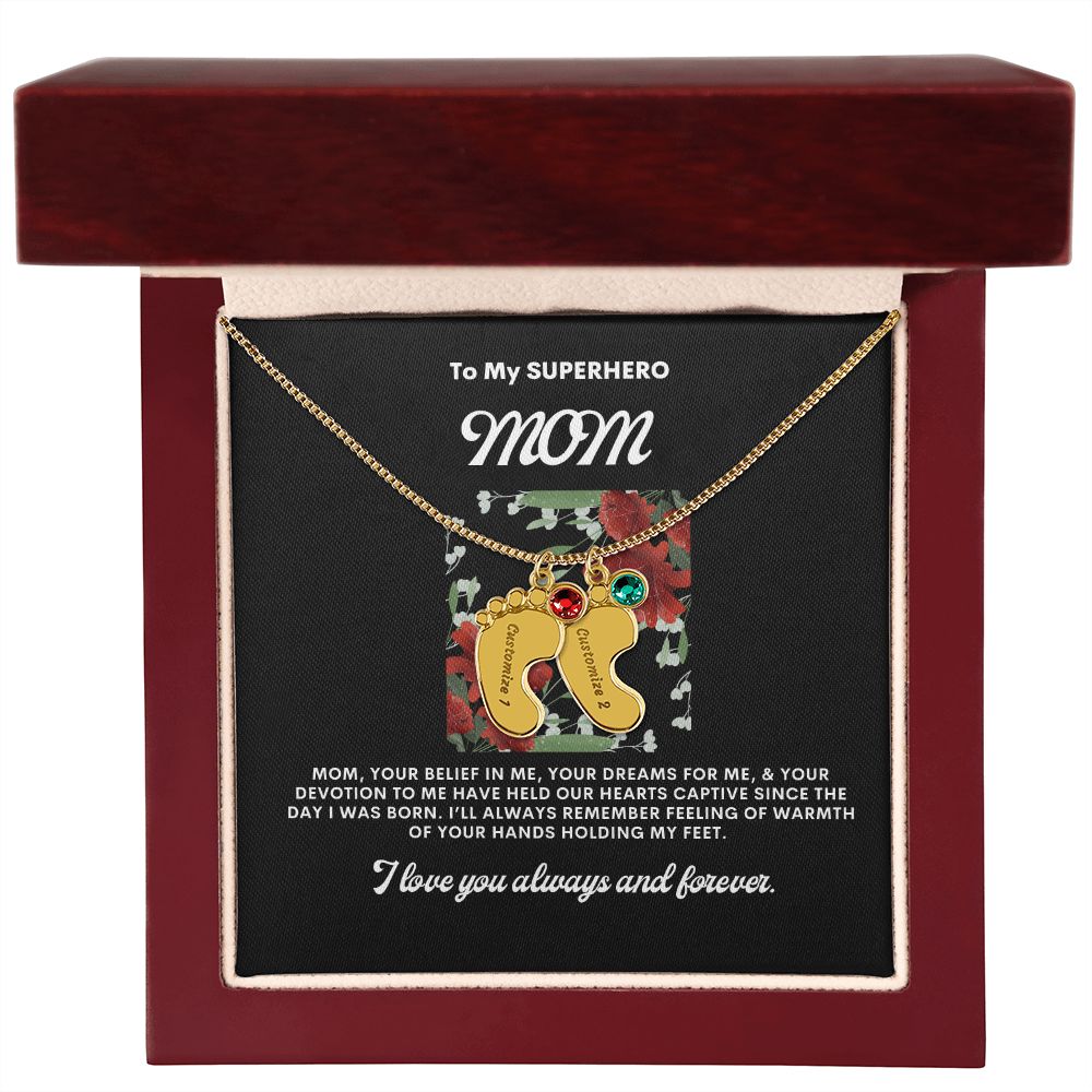 Necklace for Mom, Baby's Foot