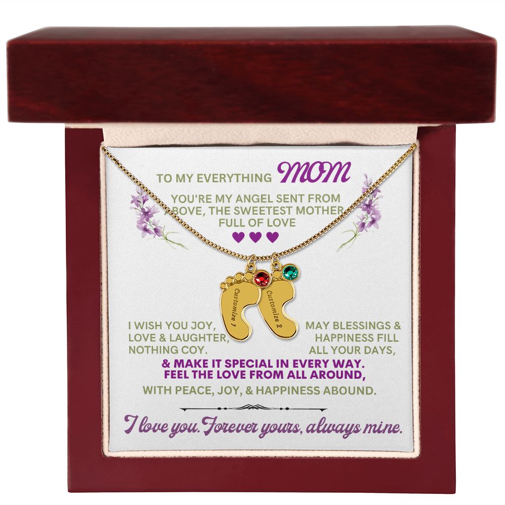 To my mom to thank her for everything.