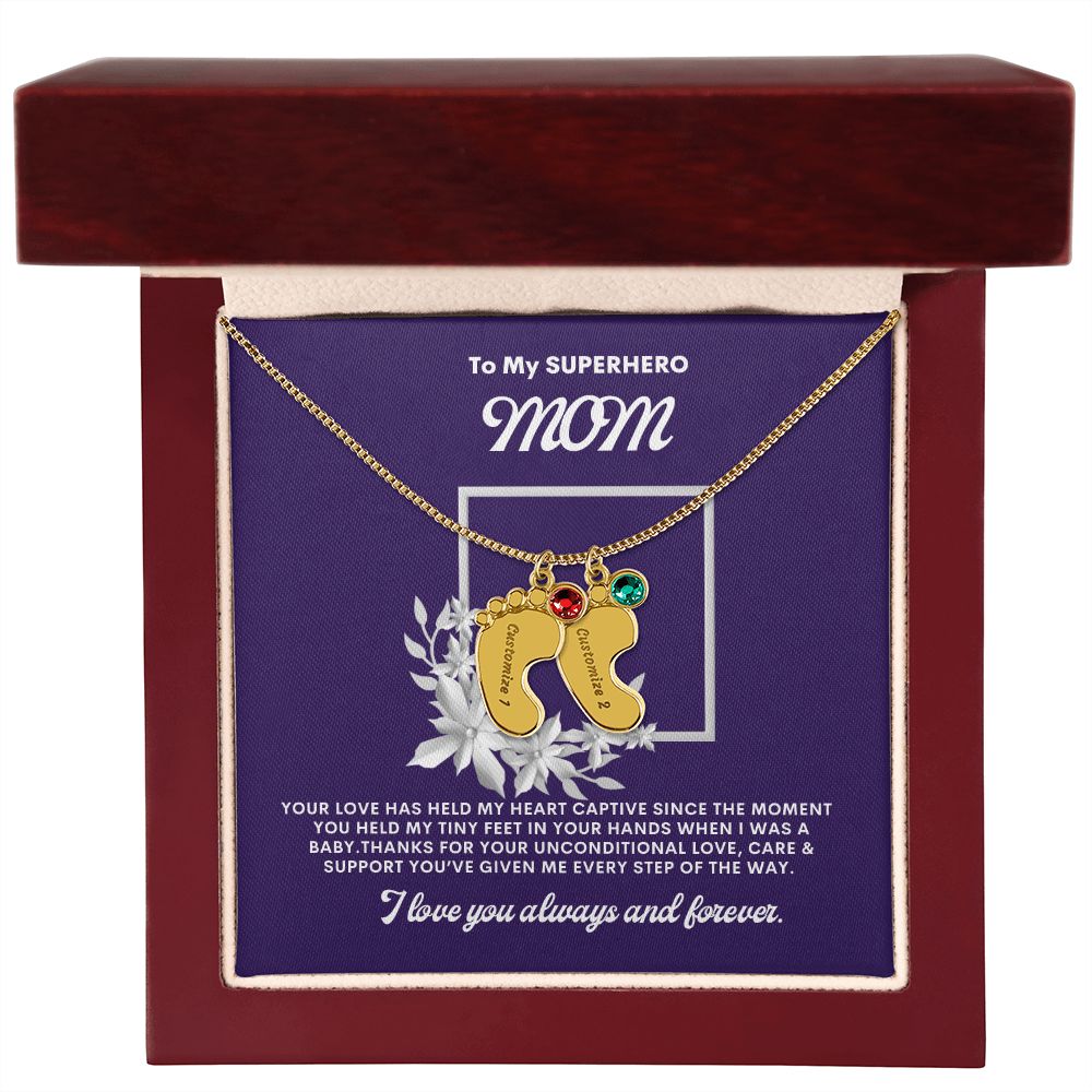 Necklace for Mom, Baby's Foot