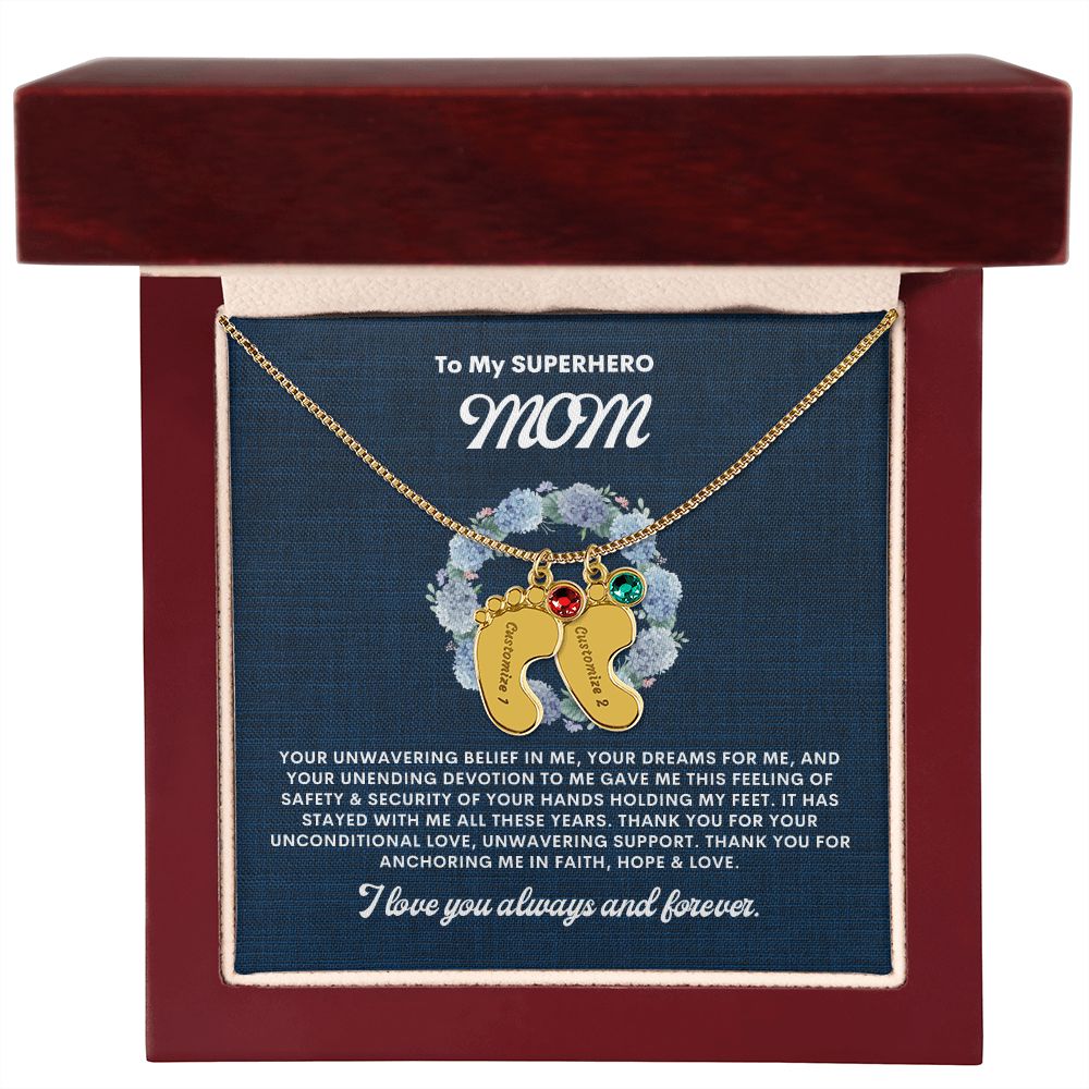 Necklace for Mom, Baby's Foot