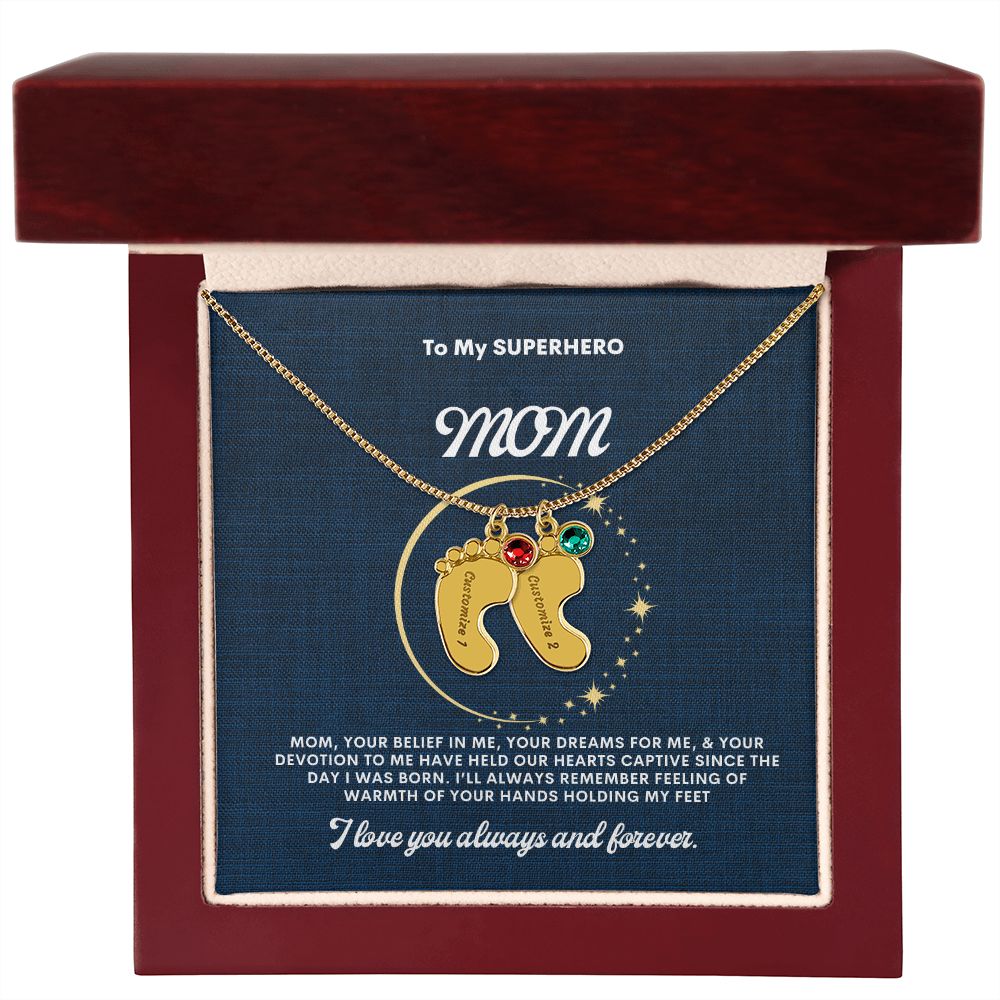 Necklace for Mom, Baby's Foot