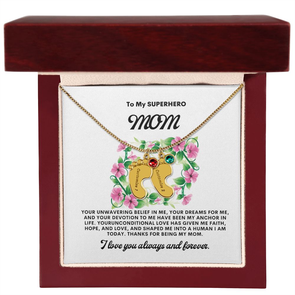 Necklace for Mom, Baby's Foot