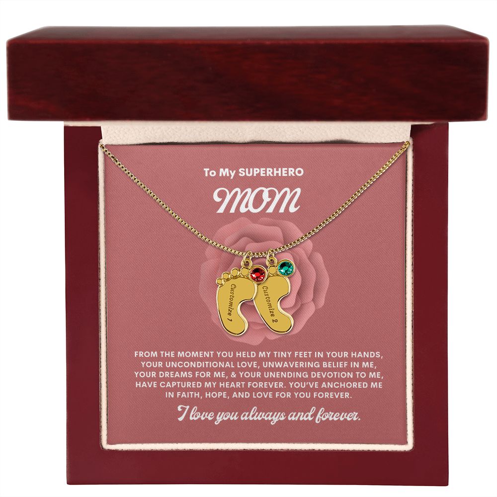 Necklace for Mom, Baby's Foot