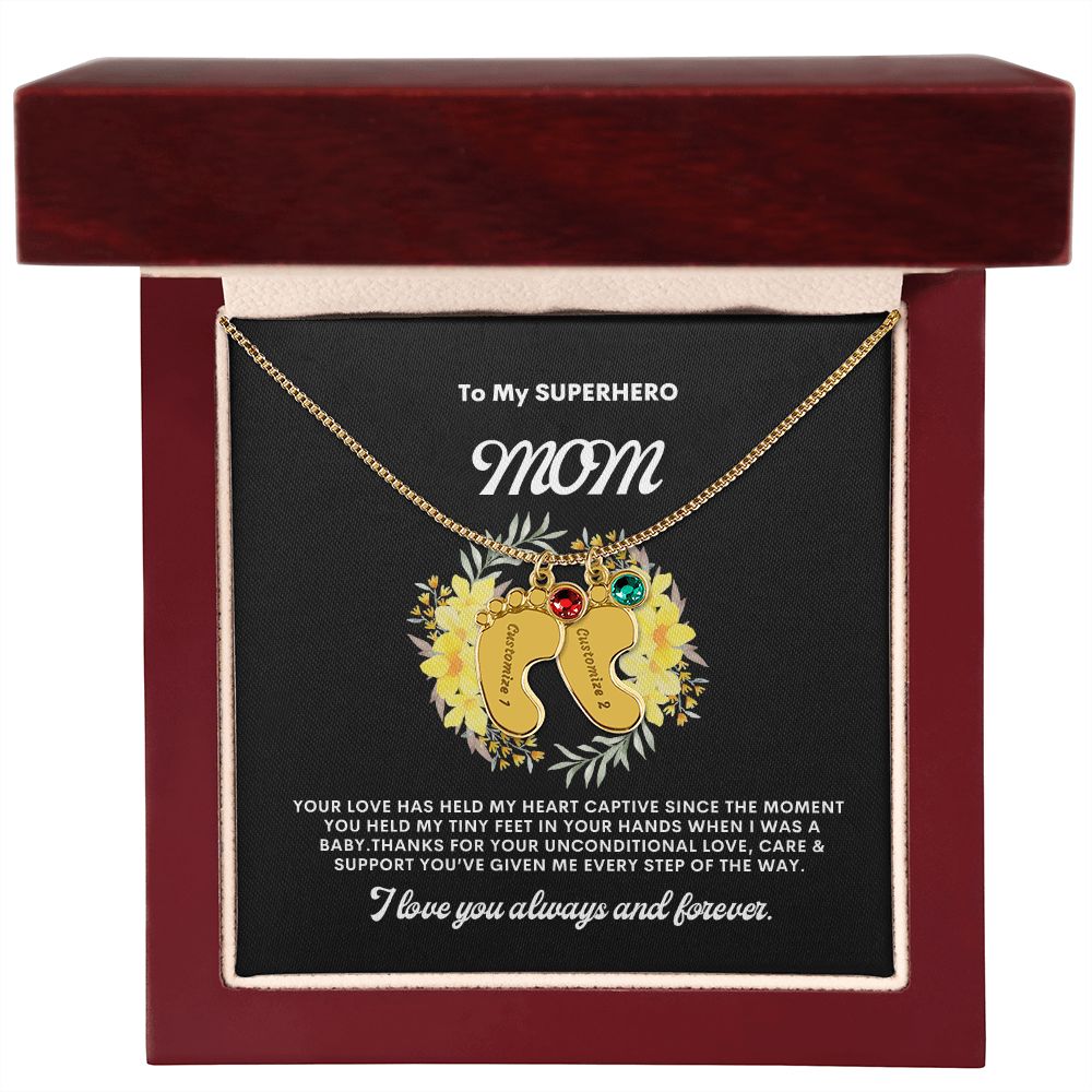 Necklace for Mom, Baby's Foot