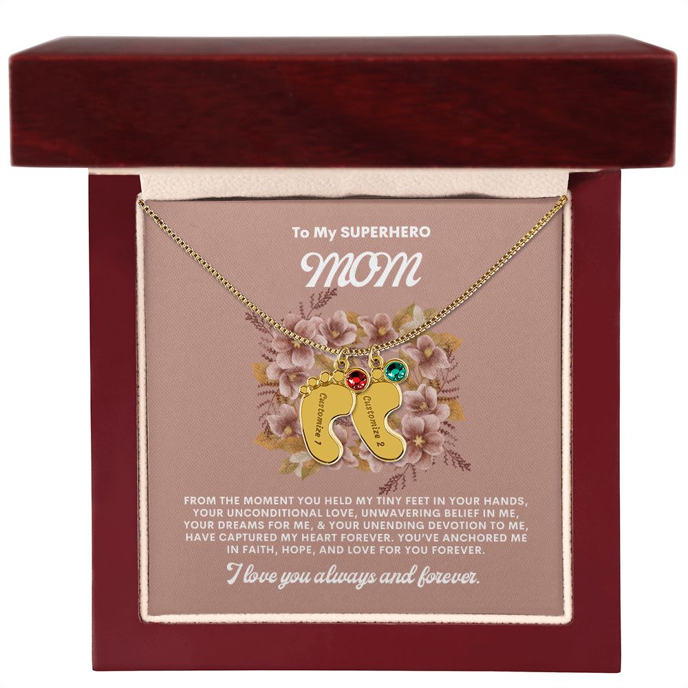 Necklace for Mom, Baby's Foot