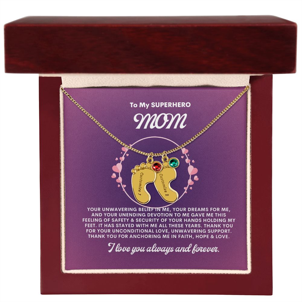 Necklace for Mom, Baby's Foot