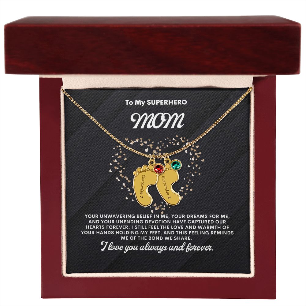 Necklace for Mom, Baby's Foot