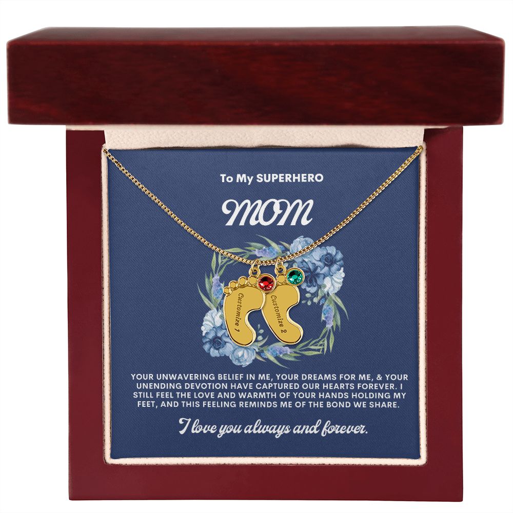 Necklace for Mom, Baby's Foot