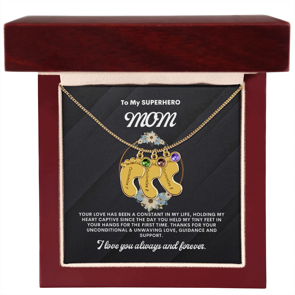 Necklace for Mom, Baby's Foot