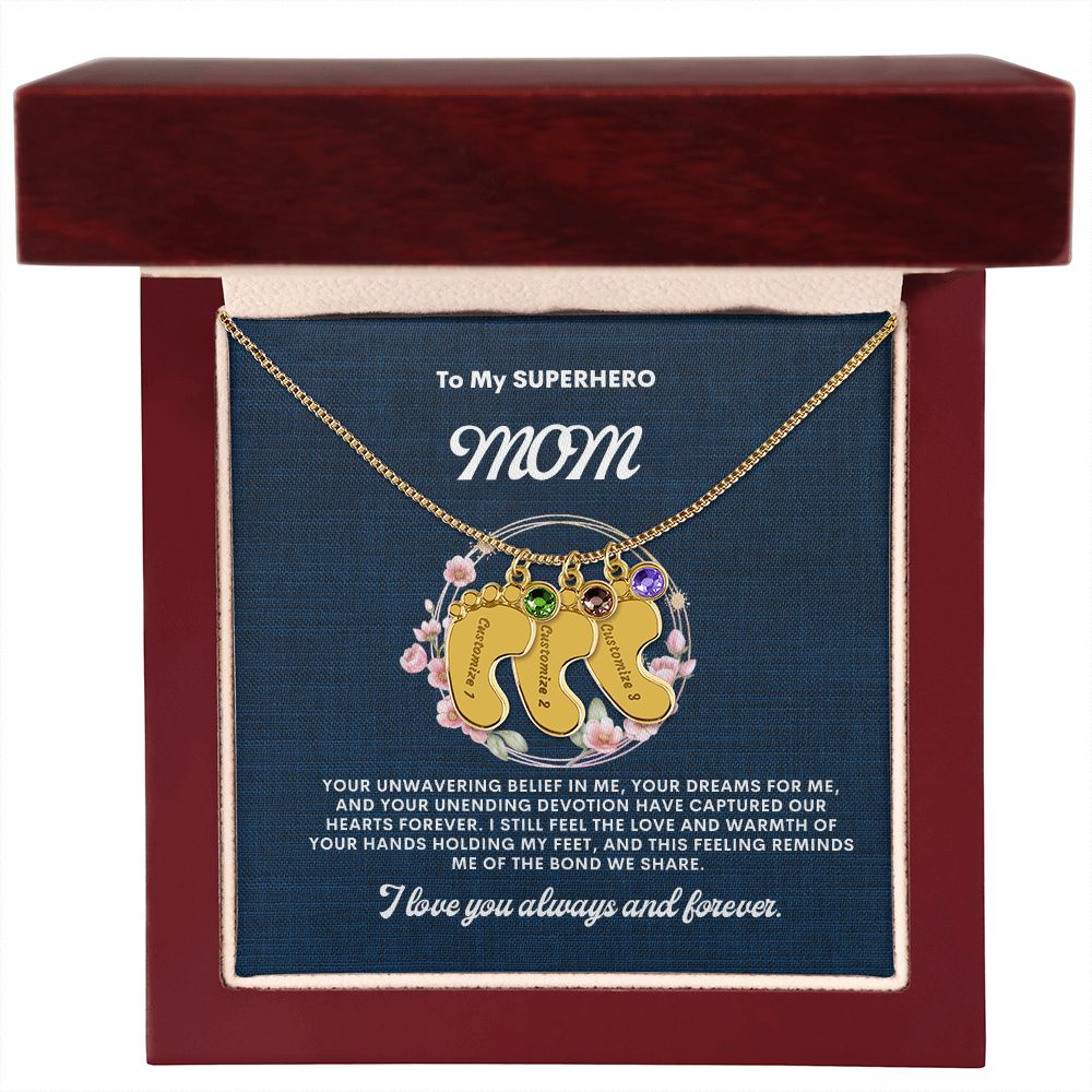 Necklace for Mom, Baby's Foot