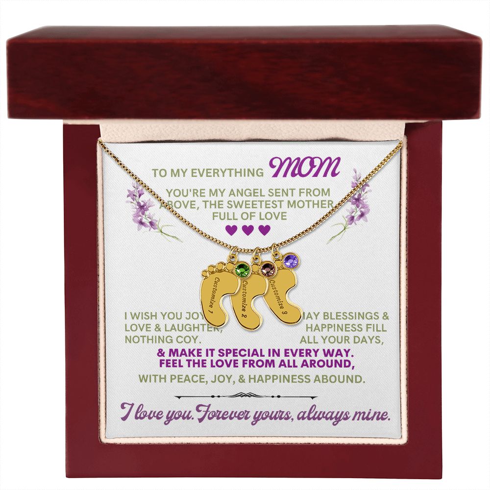 To my mom to thank her for everything.