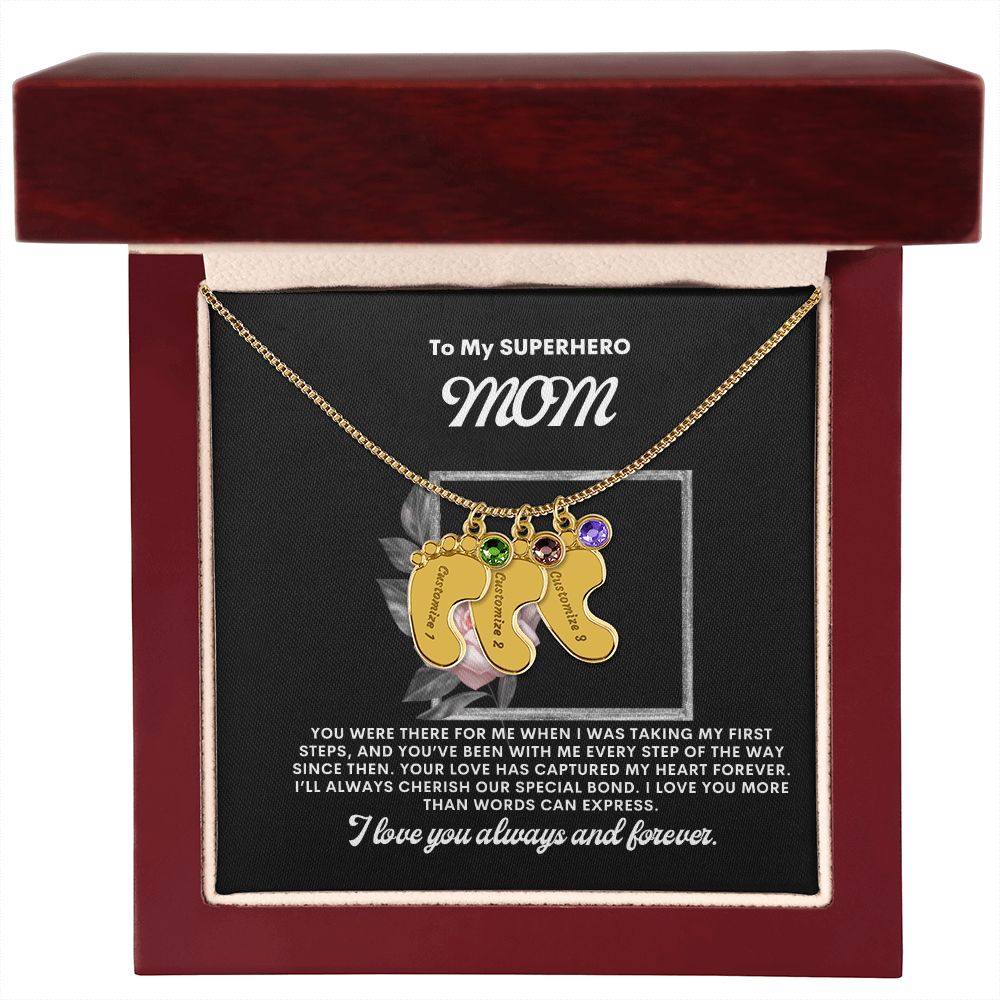 Necklace for Mom, Baby's Foot