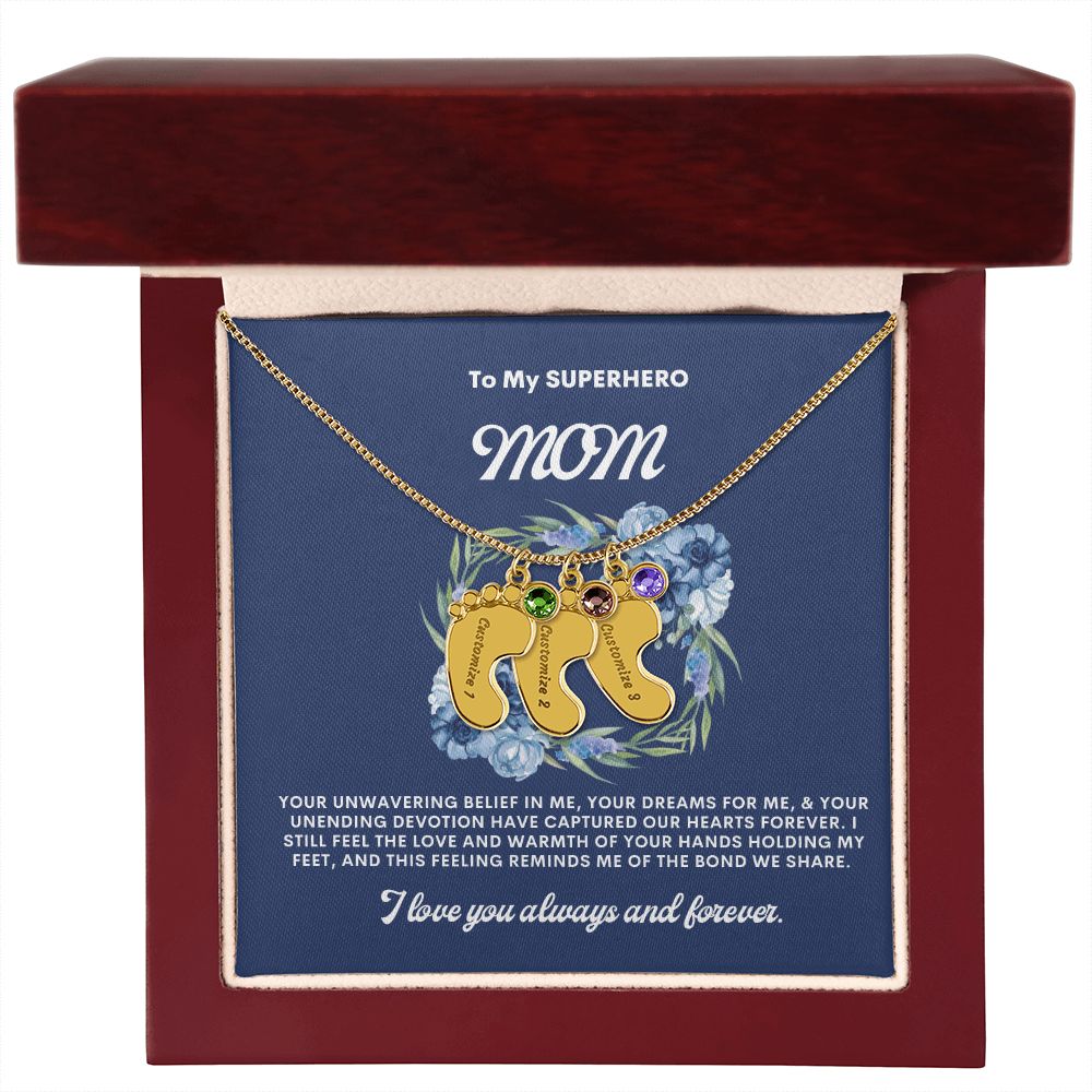 Necklace for Mom, Baby's Foot