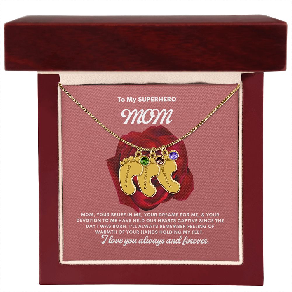 Necklace for Mom, Baby's Foot