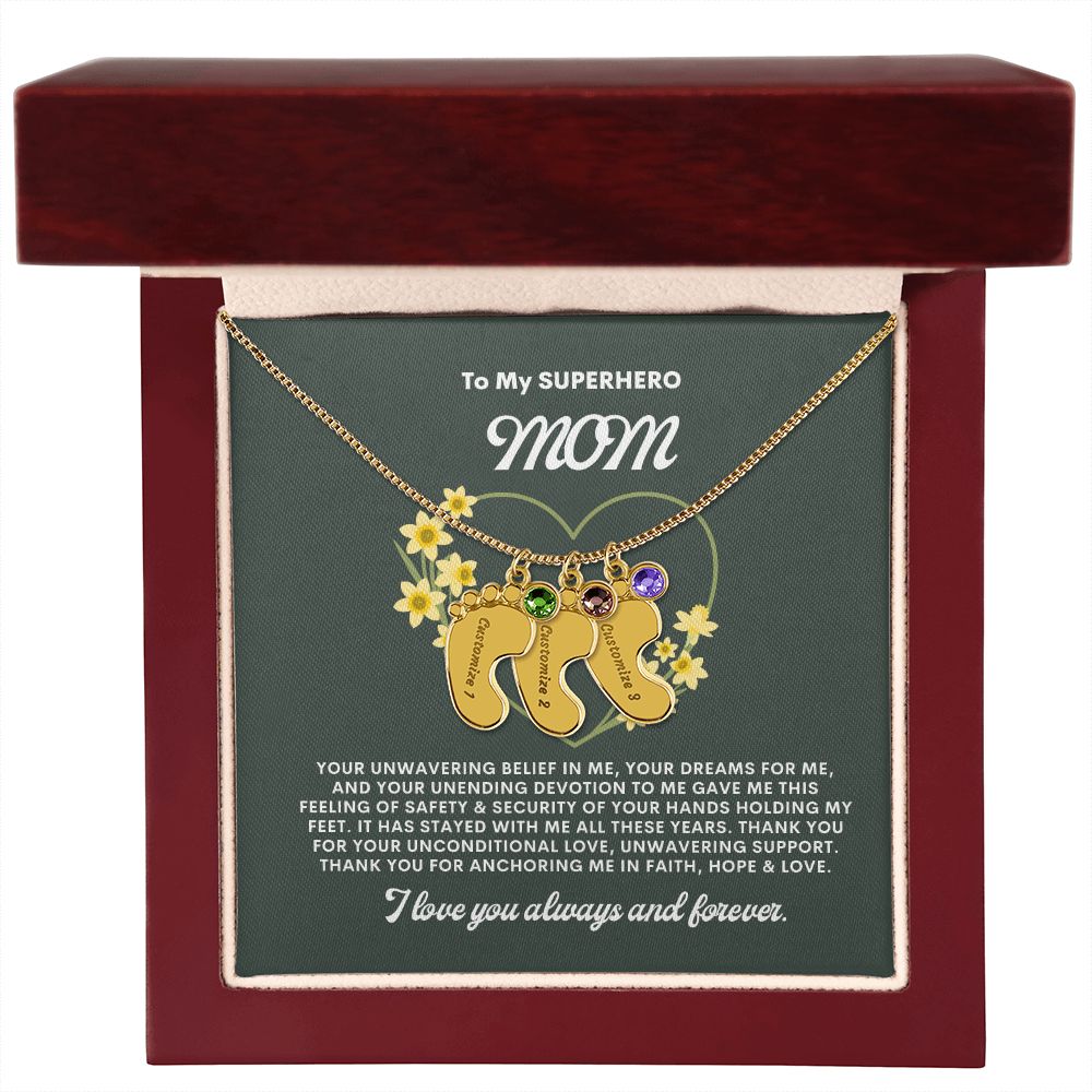 Necklace for Mom, Baby's Foot