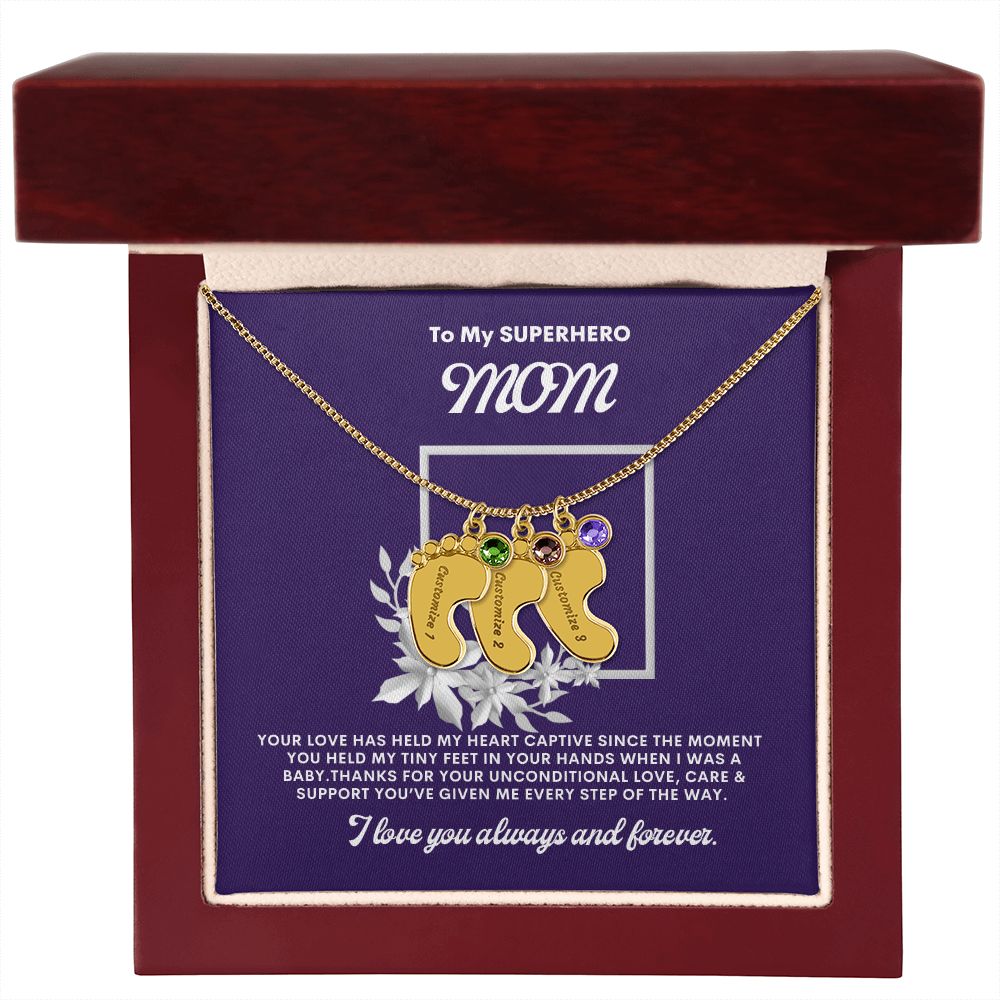 Necklace for Mom, Baby's Foot