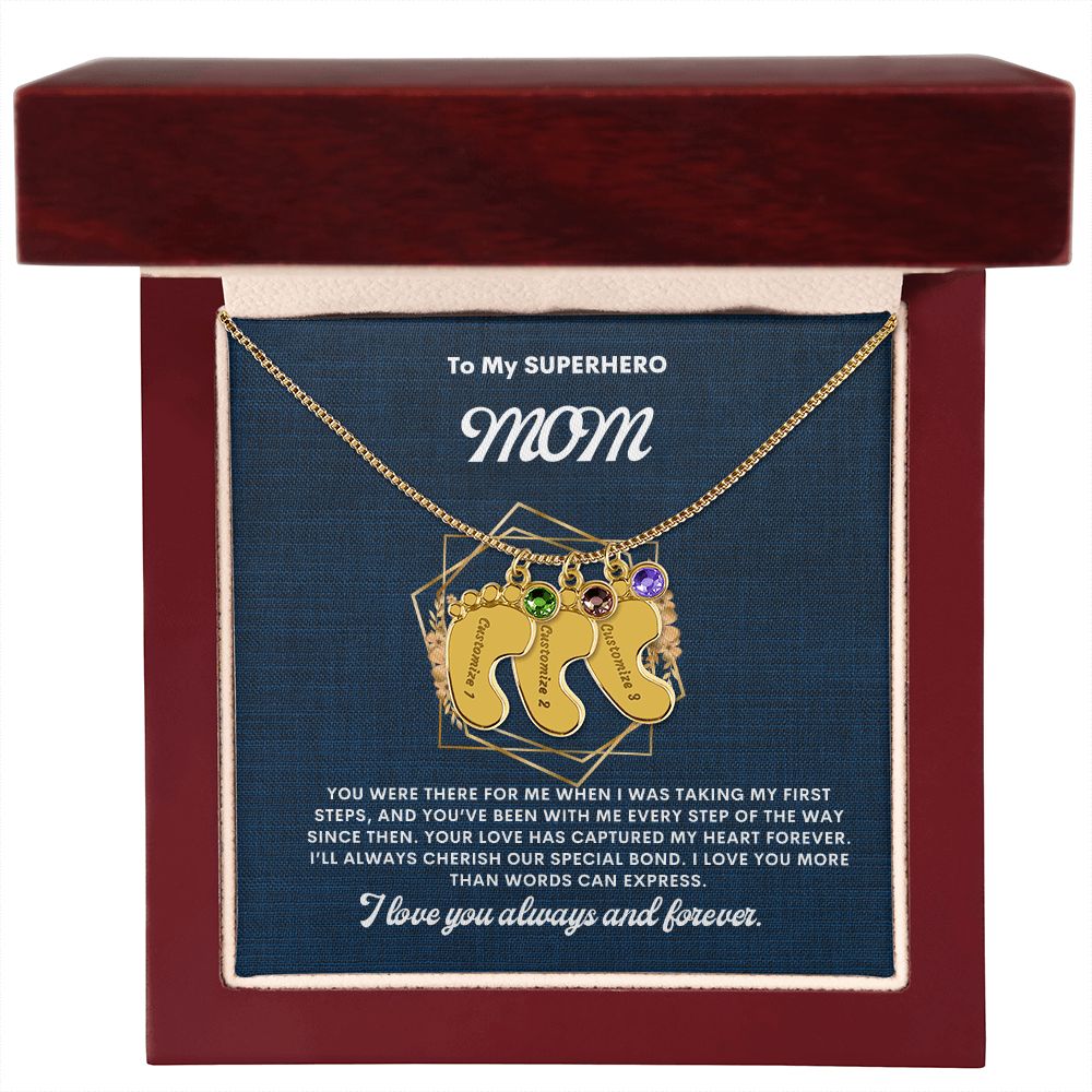 Necklace for Mom, Baby's Foot