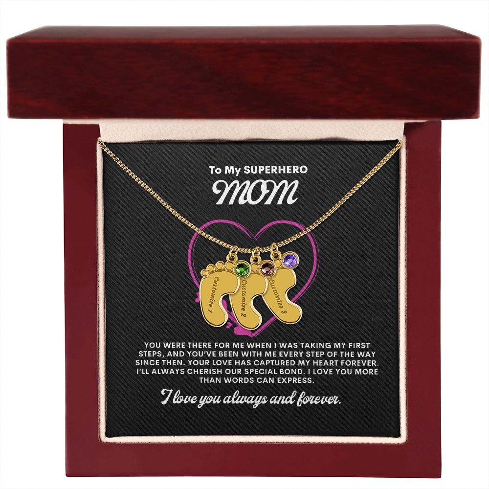 Necklace for Mom, Baby's Foot