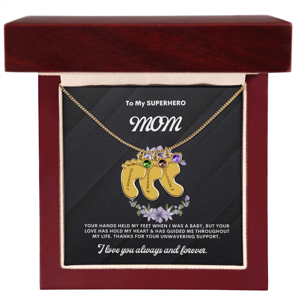 Necklace for Mom, Baby's Foot