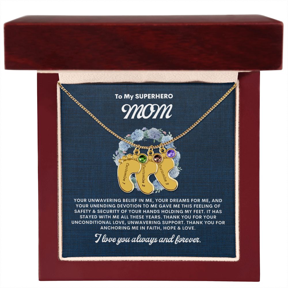 Necklace for Mom, Baby's Foot