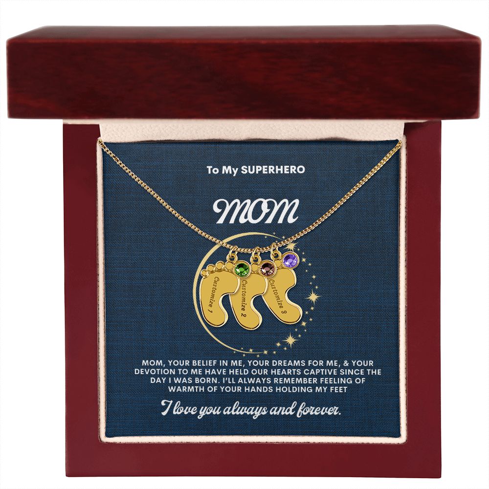 Necklace for Mom, Baby's Foot