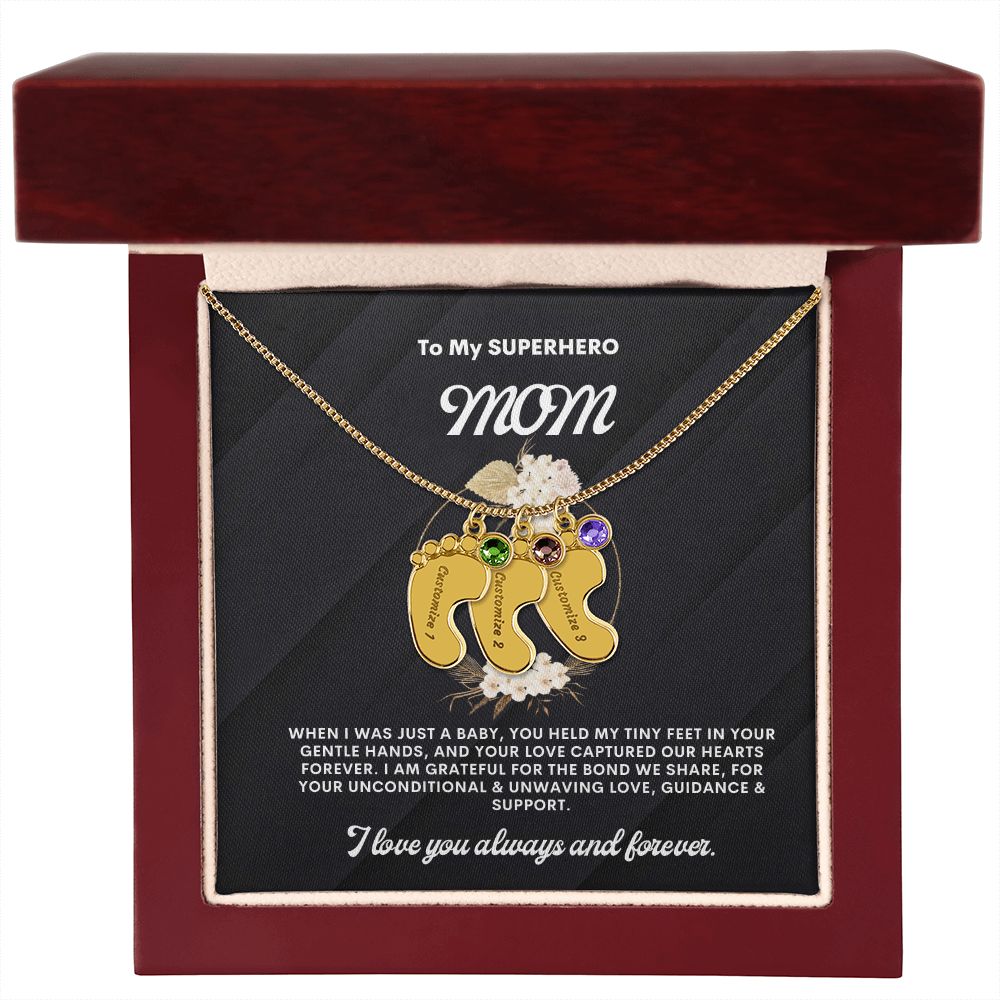 Necklace for Mom, Baby's Foot