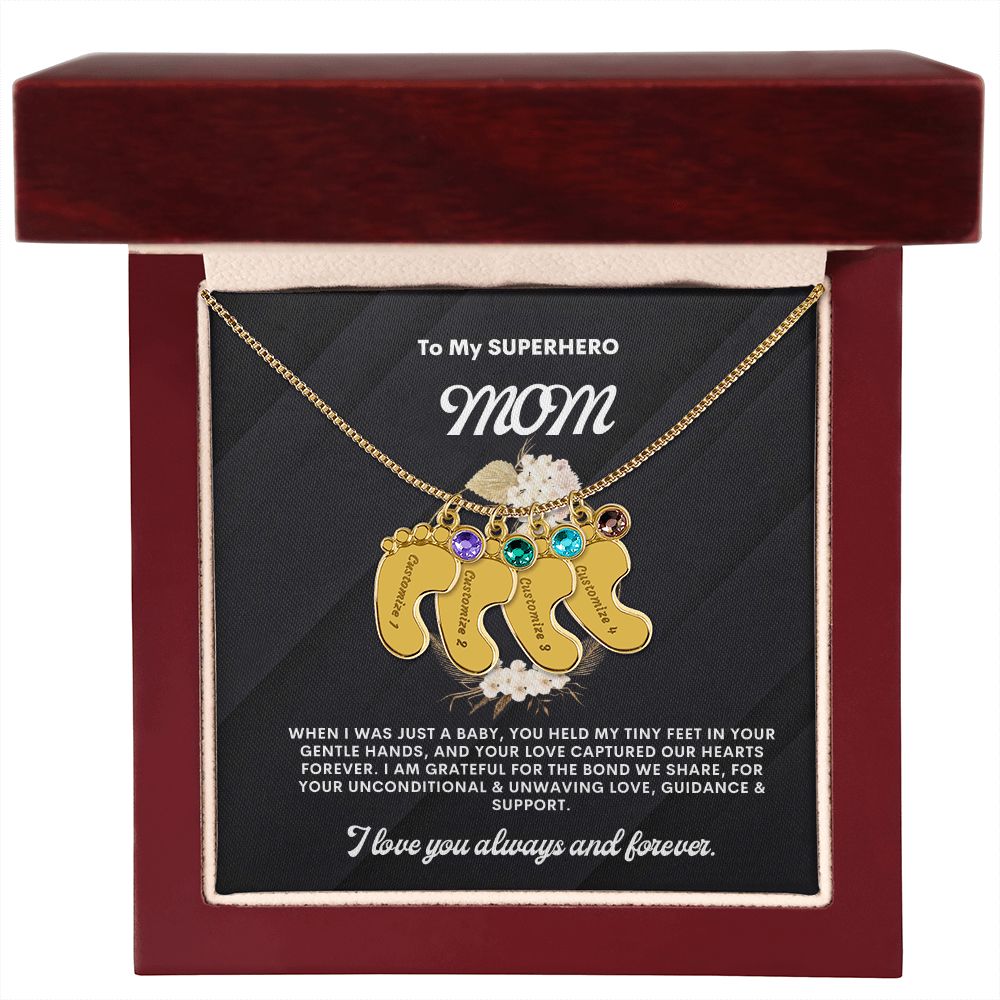 Necklace for Mom, Baby's Foot