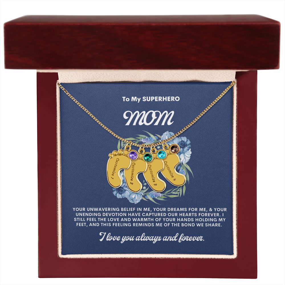 Necklace for Mom, Baby's Foot