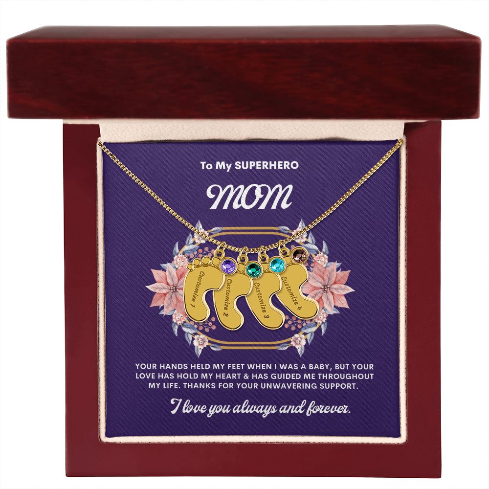 Necklace for Mom, Baby's Foot