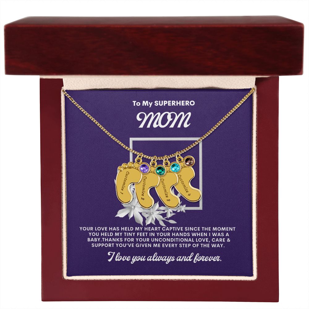 Necklace for Mom, Baby's Foot