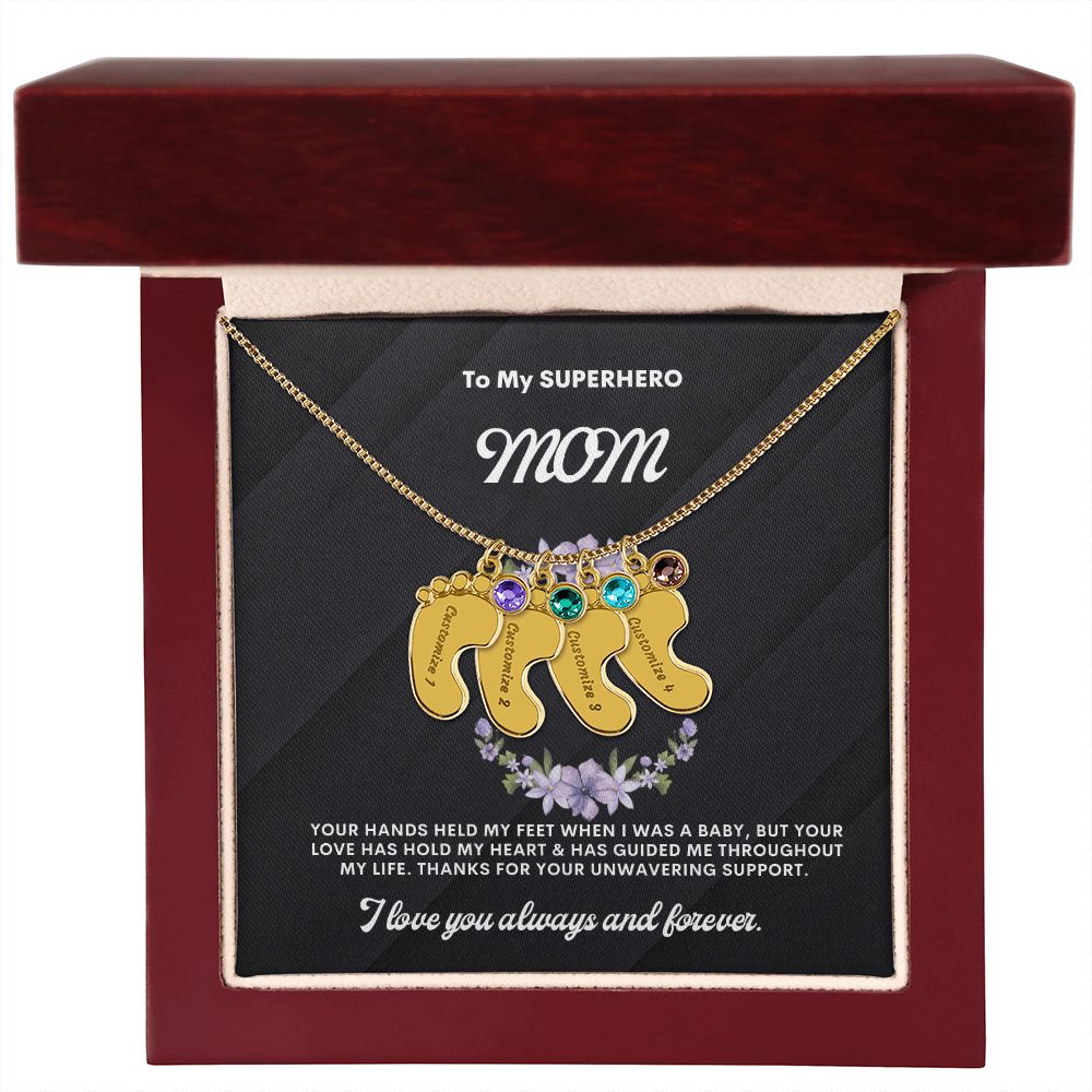 Necklace for Mom, Baby's Foot