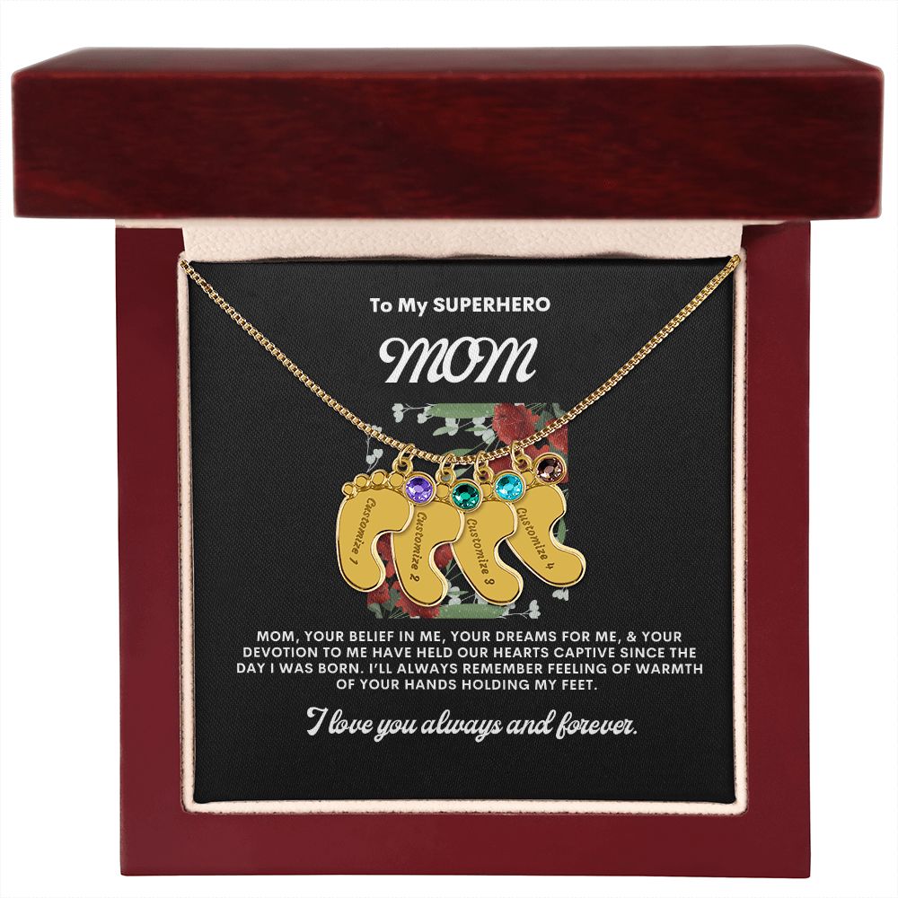 Necklace for Mom, Baby's Foot