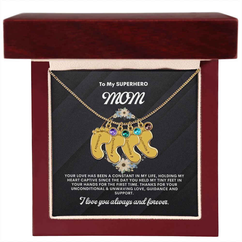 Necklace for Mom, Baby's Foot